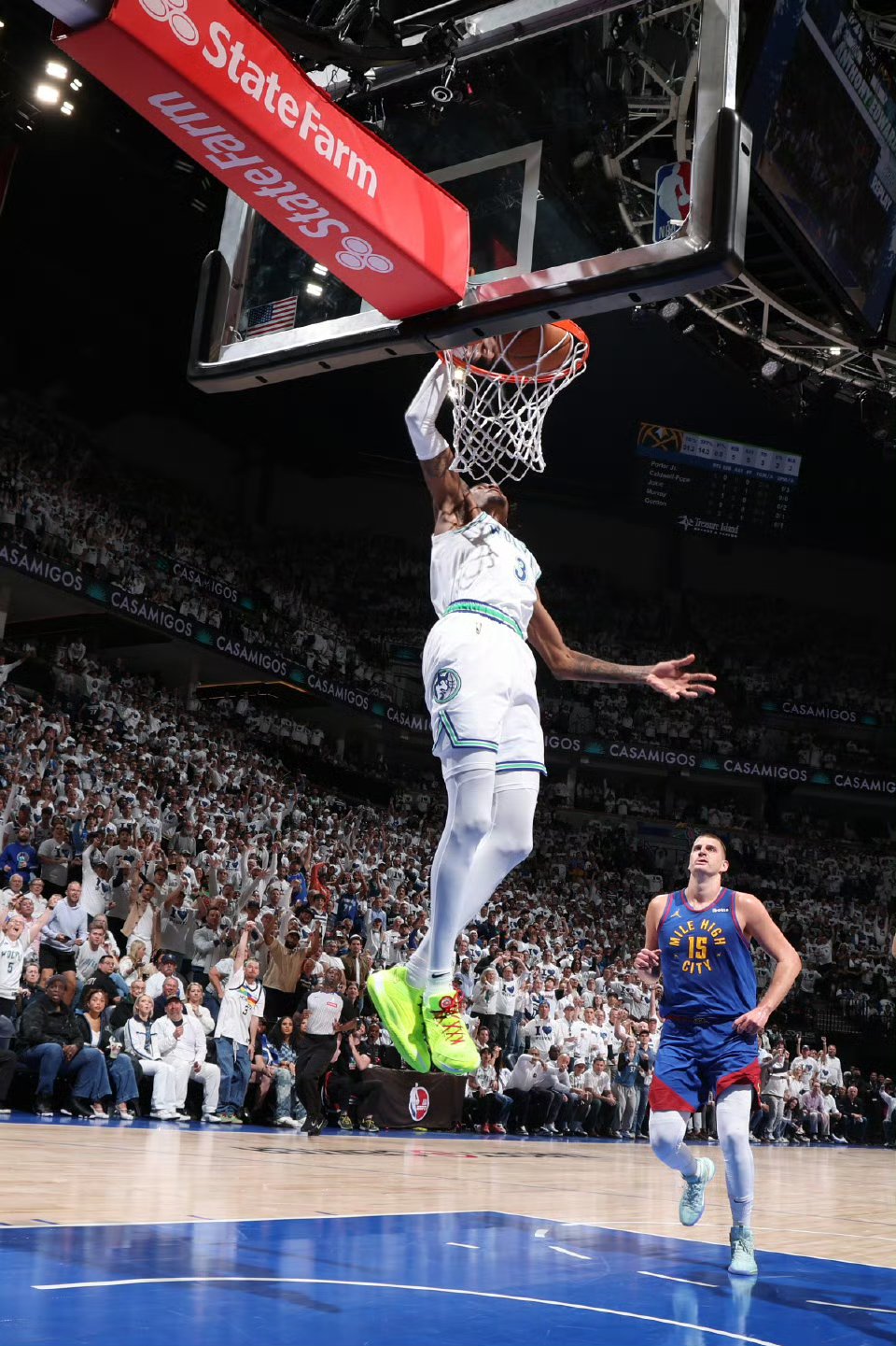 掘金力克步行者,戈贝尔统治全场 掘金力克步行者,戈贝尔统治全场